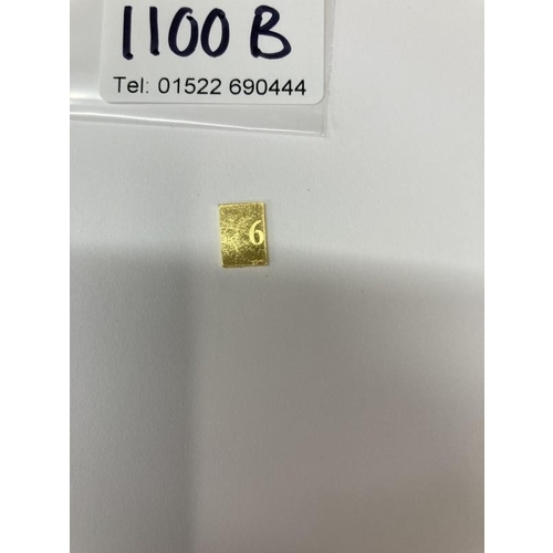 1100B - A 1g bar of 24ct gold