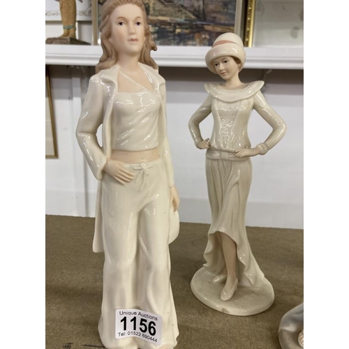 1156 - Five Regal collection Lady Figurines