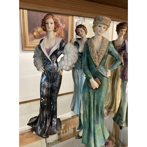 1161 - Six Regal collection lady figurines