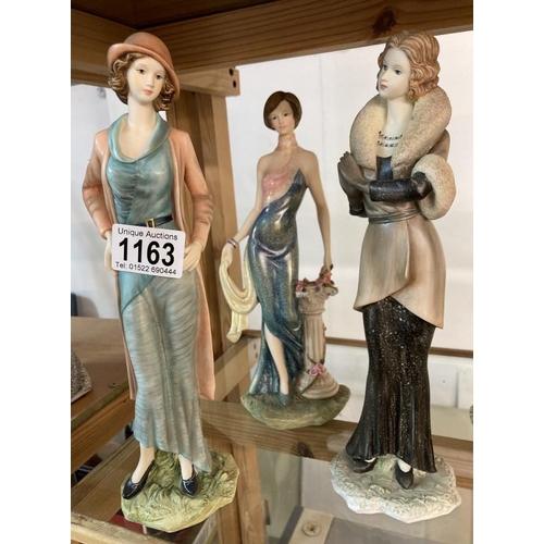 1163 - Five Regal collection lady figurines