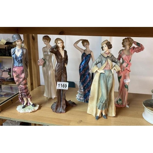 1169 - Six Regal collection lady figurines