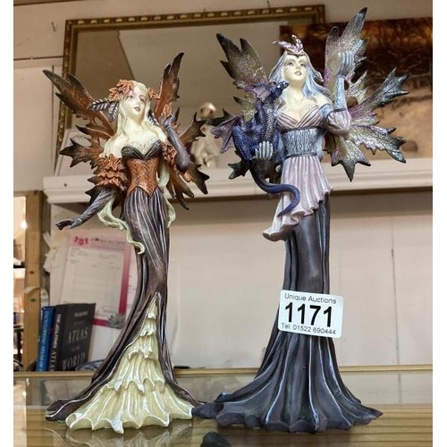 1171 - Two Nemesis Now Fairy Figurines