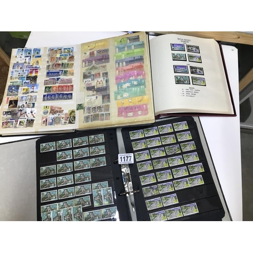 1177 - A collection of stamps including albums, postage history etc