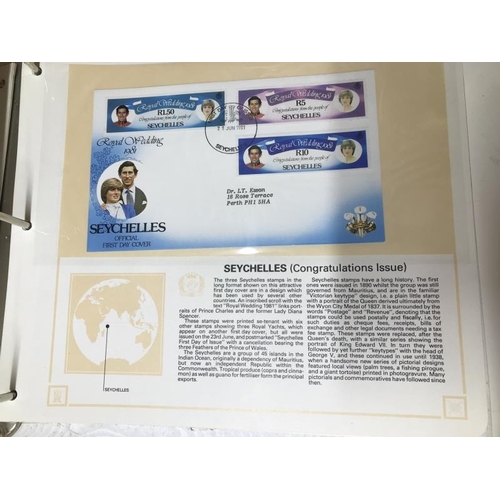 1179 - An album of Royal Wedding first day covers.