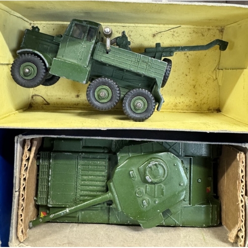 590 - 5 boxed Dinky military vehicles including 661 recovery tractor