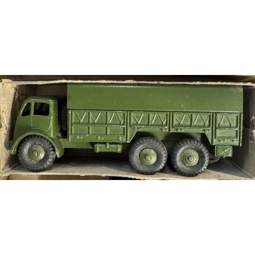 590 - 5 boxed Dinky military vehicles including 661 recovery tractor