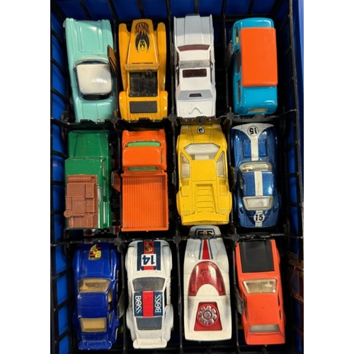 593 - Matchbox carry case  and contents including Superfast