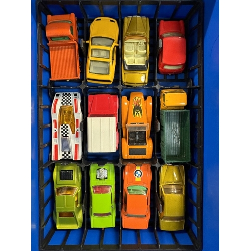 593 - Matchbox carry case  and contents including Superfast