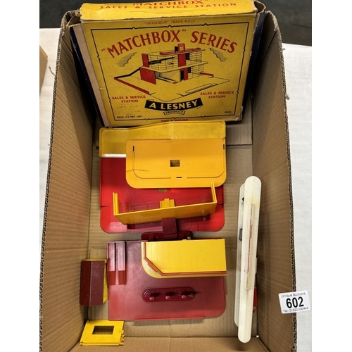 602 - Matchbox series 2 service stations one with box