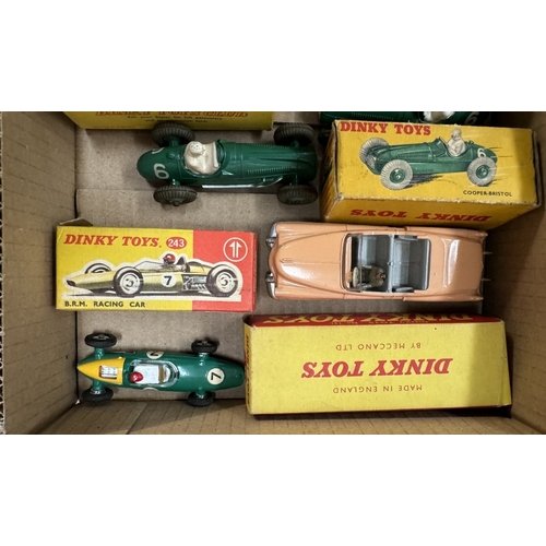 625 - 6 boxed Dinky including 138 Hillman Imp 177, Opel 233 x 2,  243 BRM and 131 Cadillac