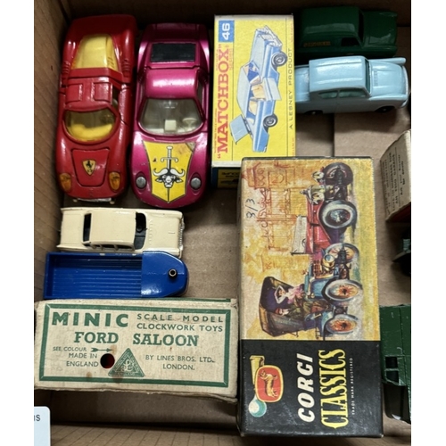 630 - Lesney Matchbox and Corgi Classics Minic Ford saloon etc