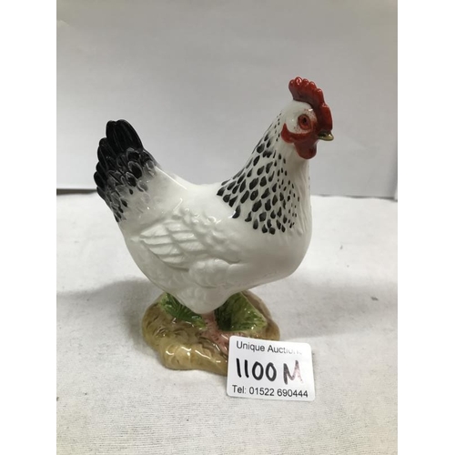 1100M - A John Beswick hand painted Sussex hen