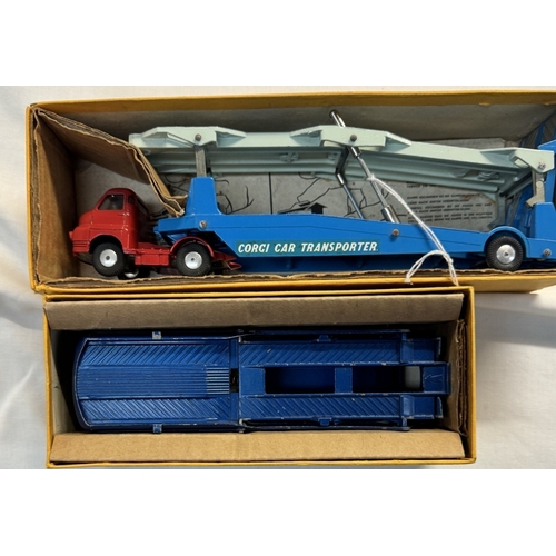 634 - A Corgi major 1101 carrimore car transporter & 1126 Ecurie ecosse racing car transporter