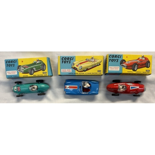 635 - A Corgi gift set no 16 Ecurie Ecosse racing car transporter & 3 racing cars