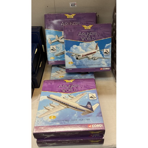 433 - 5 Boxed Corgi airliners of the world. AA3056 (x3), AA30505, AA30403