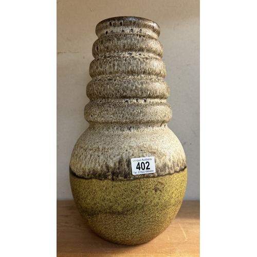 402 - A Lose West German Vase. Height 40cm approximately.