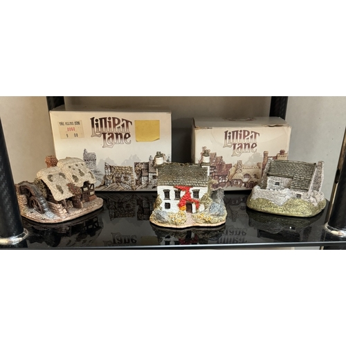 405 - 7 Lilliput lane buildings & 6 boxes