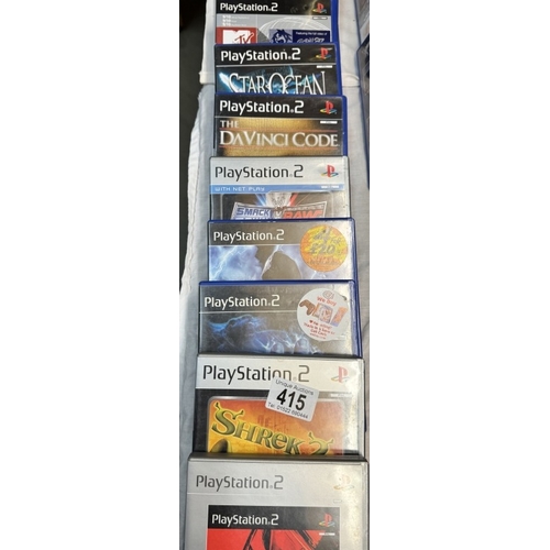 415 - A good selection of Playstation 2 games