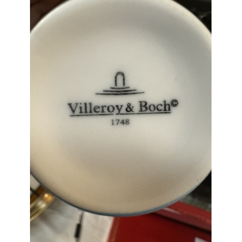 434 - A Villeroy & Boch trio cup, saucer & plate