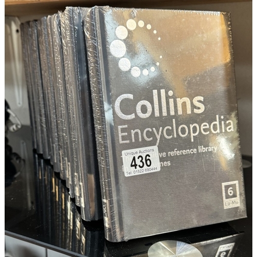 436 - A sealed set of Collins Encyclopaedias The definitive reference library in 10 volumes oplus index