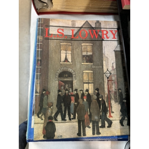 438 - A collection of Lowry related books and an album of Lowry related postcards