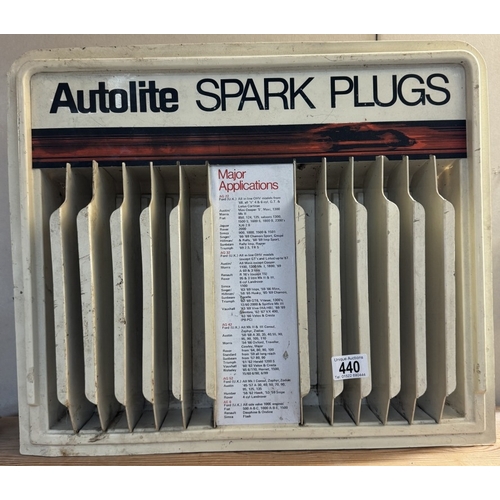 440 - A 1950/60's Autolite spark plugs shop point of sale display unit