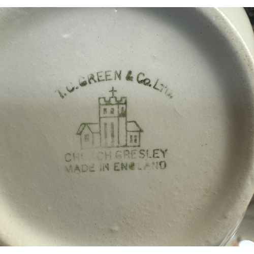 441 - A rare vintage T.G.Green church gresley sandwich plate & saucer