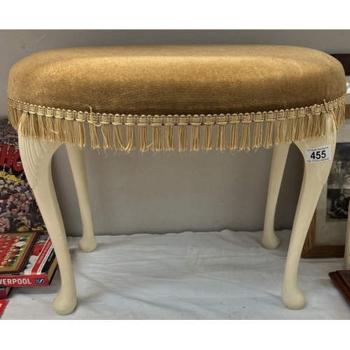 455 - A vintage dressing table stool