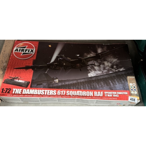 458 - A boxed Airfix A500611 1/72 The Dambusters 617 squadron RAF Operation Chastie 17th May 1943 model ki... 