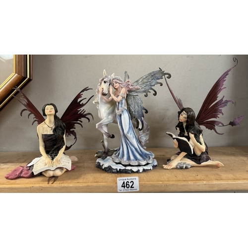 462 - Three fairy figurines