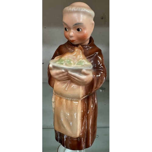 463 - A set of 4 German monk decanters