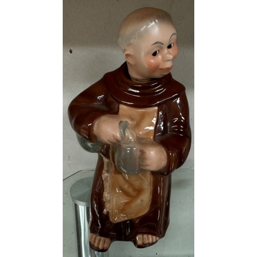 463 - A set of 4 German monk decanters