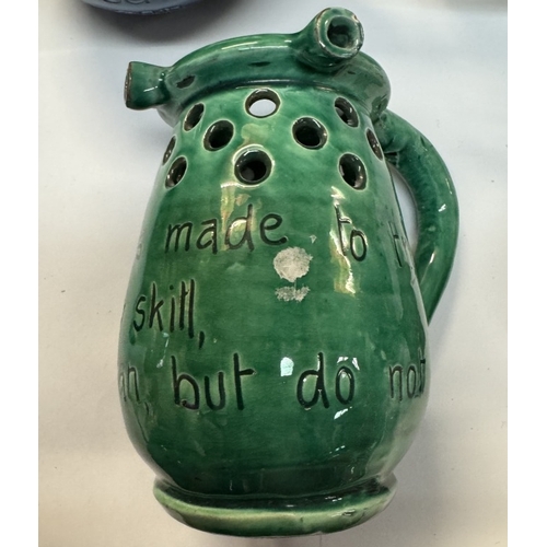 495 - 6 Puzzle jugs, 4 marked CH Brannam