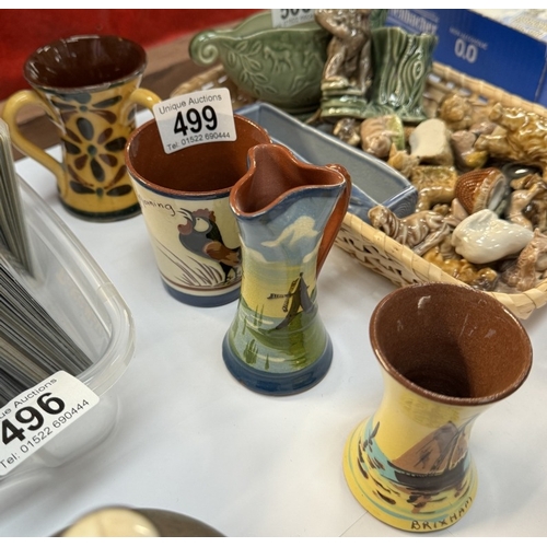 499 - 4 items of Torquay ware