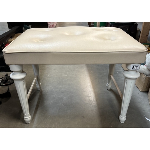 517 - A dressing table stool