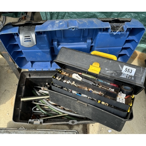 553 - 3 Toolboxes with a good selection of tools