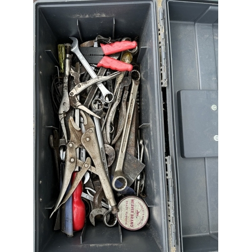 557 - 2 Toolboxes including an assortment of tools and draper socket set