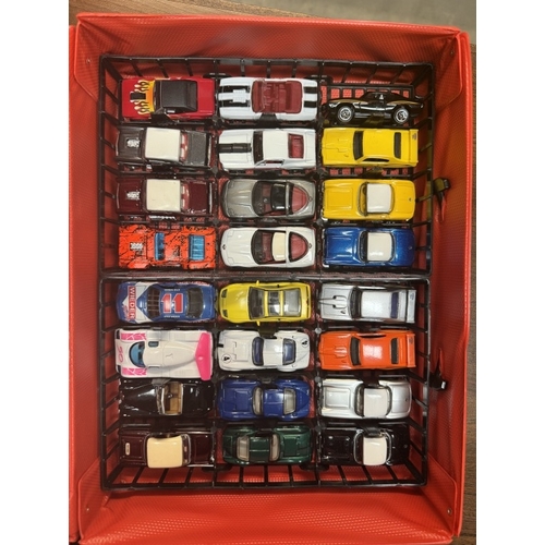 670 - A Matchbox Across America 50th Birthday series carry case with 48 cars in very good to mint conditio... 