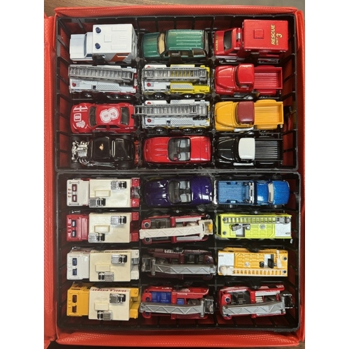 670 - A Matchbox Across America 50th Birthday series carry case with 48 cars in very good to mint conditio... 