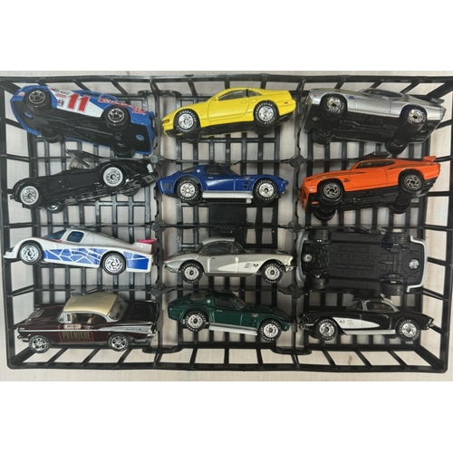 670 - A Matchbox Across America 50th Birthday series carry case with 48 cars in very good to mint conditio... 