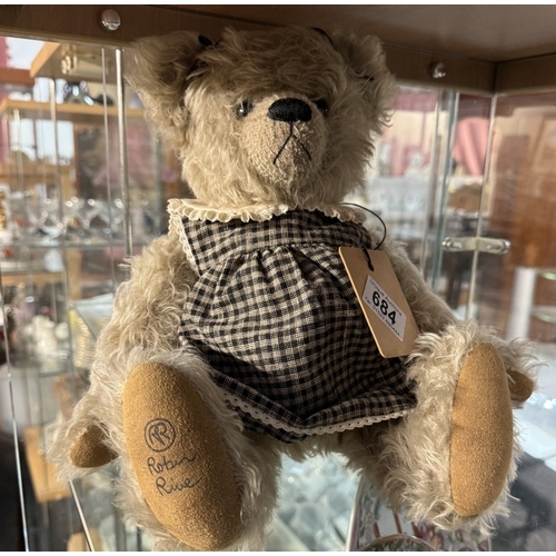 684 - A limited edition Robin Rive bear 214/300 hand made in New Zealand & others