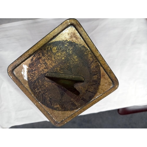 702 - A 1920s Crawfords sundial biscuit tin