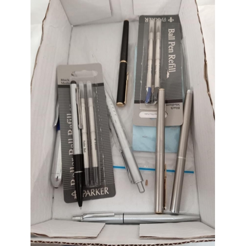 707 - A quantity of Parker pen refills etc