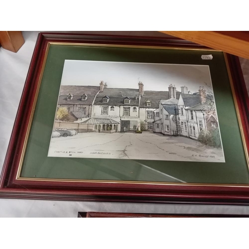 744 - A quantity of framed & glazed prints