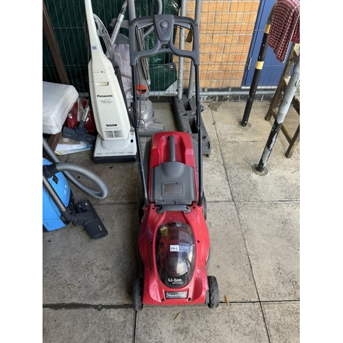 620C - A Mountfield battery mower with battery & charger (working)