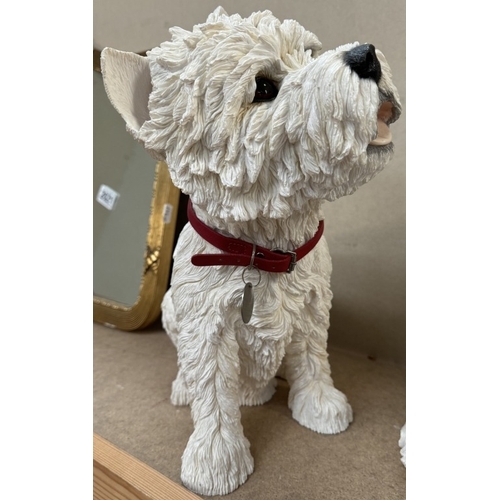 2620 - 2 Large terrier dog figures