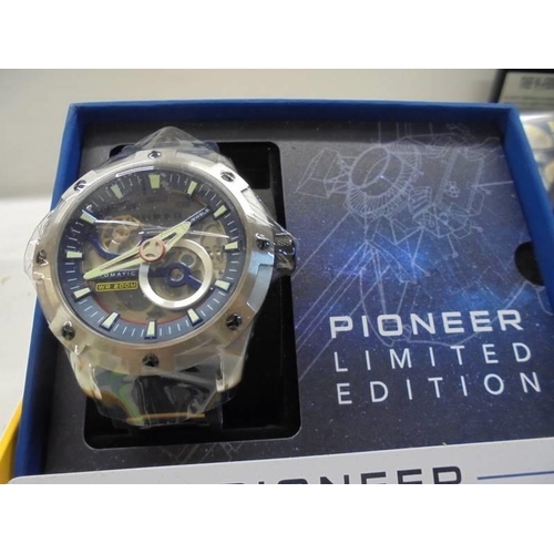 1106 - A limited edition (187/500) Nubed Pioneer automatic wrist watch