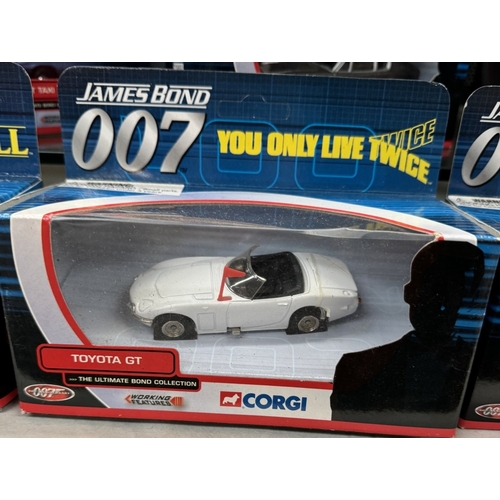 2653 - A quantity of boxed Corgi James Bond 007 40th anniversary model cars including Kenworth tanker etc