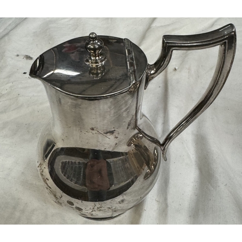 2657 - 3 Items of silver plate including 2 Jugs & a sugar scuttle