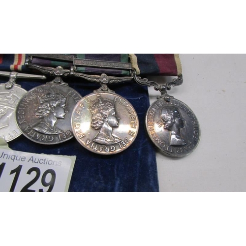 1129 - Two WW2 medals, Malaya, South Arabia, long service and national service medals.